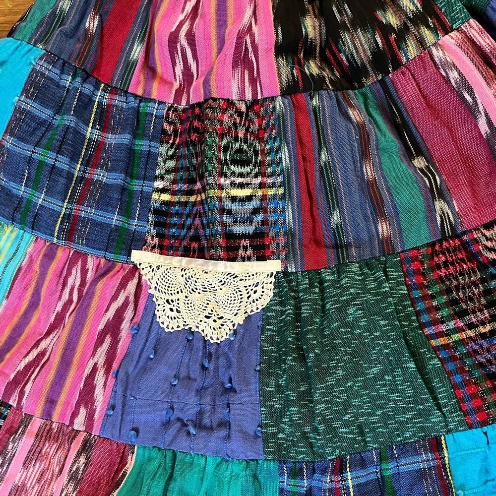 Vintage Patchwork Maxi Skirt - Picture 6 of 6